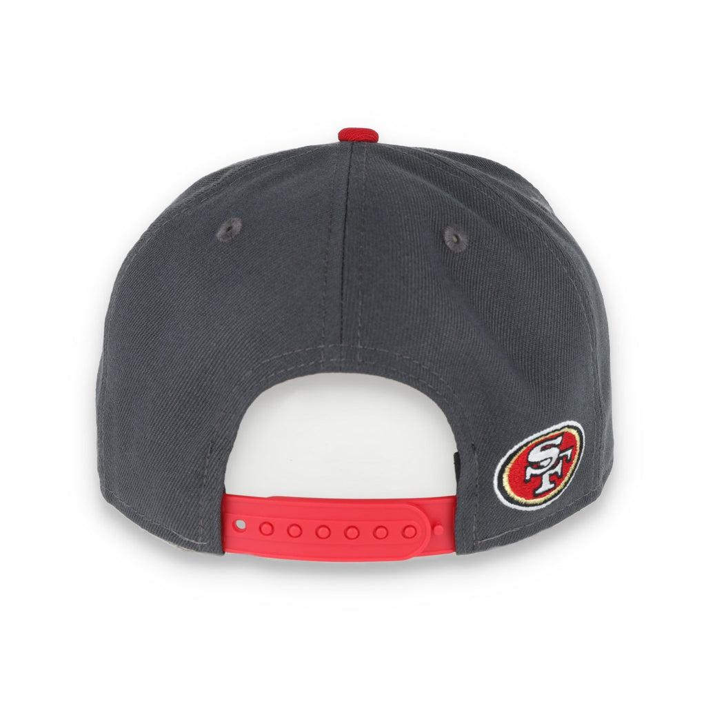 NEW ERA SAN FRANCISCO 49ERS GOTHIC SCRIPT NEW ERA 9FIFTY Snapback-GREY/RED product image 4, provided for visual reference