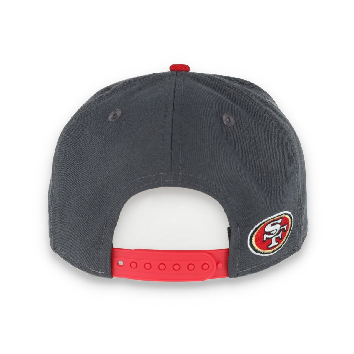 NEW ERA SAN FRANCISCO 49ERS GOTHIC SCRIPT NEW ERA 9FIFTY Snapback-GREY/RED product image 4, provided for visual reference