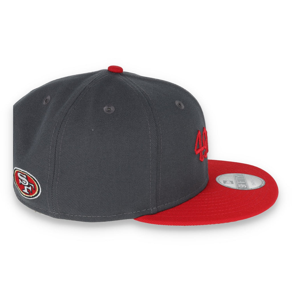 NEW ERA SAN FRANCISCO 49ERS GOTHIC SCRIPT NEW ERA 9FIFTY Snapback-GREY/RED product image 5, provided for visual reference