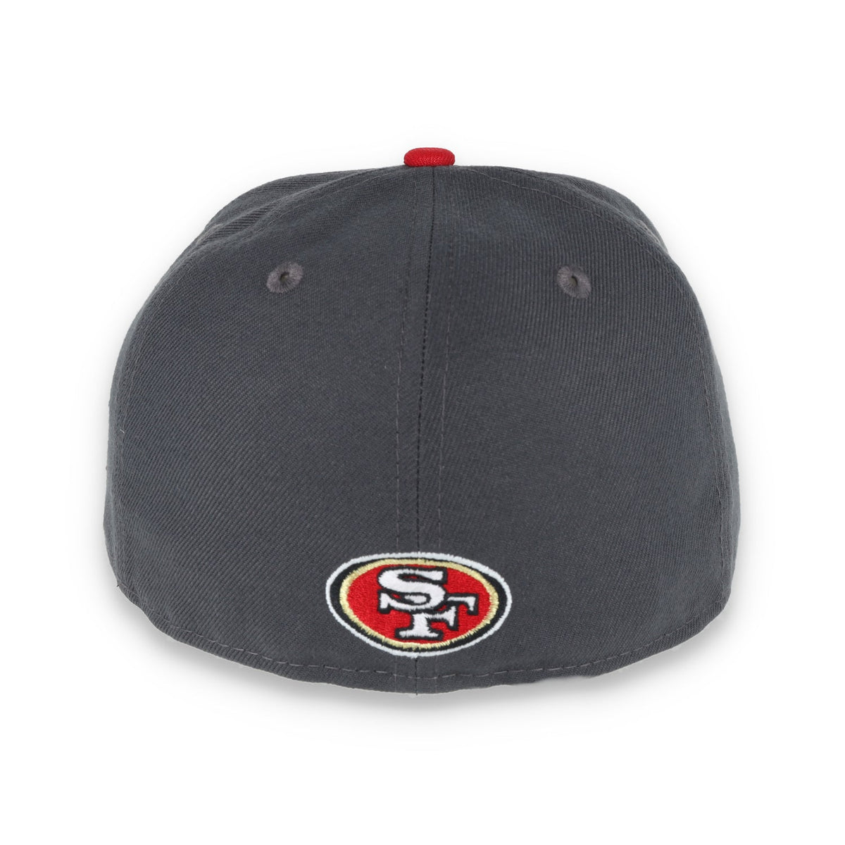 New Era San Francisco 49Ers Gothic Script 2Tone 59Fifty Fitted- Heather Grey/Red product image 4, provided for visual