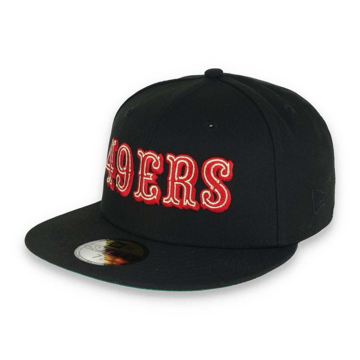 New Era San Francisco 49Ers 40Th Anniversary Side Patch Script 59Fifty Fitted Hat product image 3, provided for visual