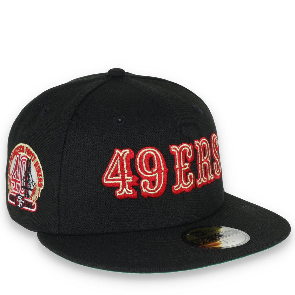 New Era San Francisco 49Ers 40Th Anniversary Side Patch Script 59Fifty Fitted Hat product image 1, provided for visual