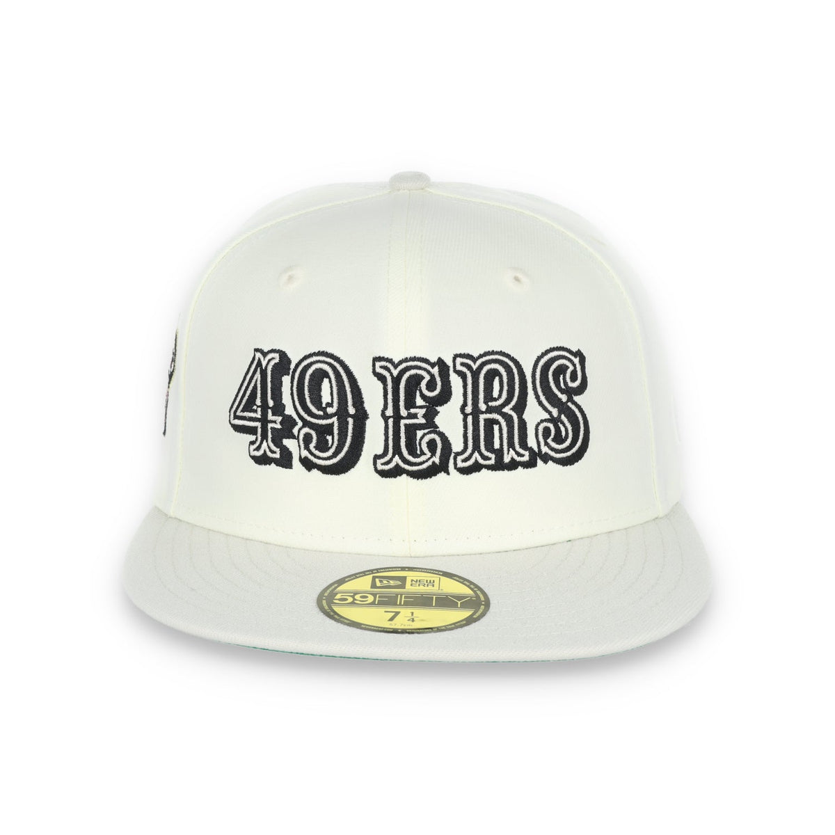New Era San Francisco 49Ers 75Th Anniversary Side Patch Script 59Fifty Fitted Hat-Chrome product image 2, provided for