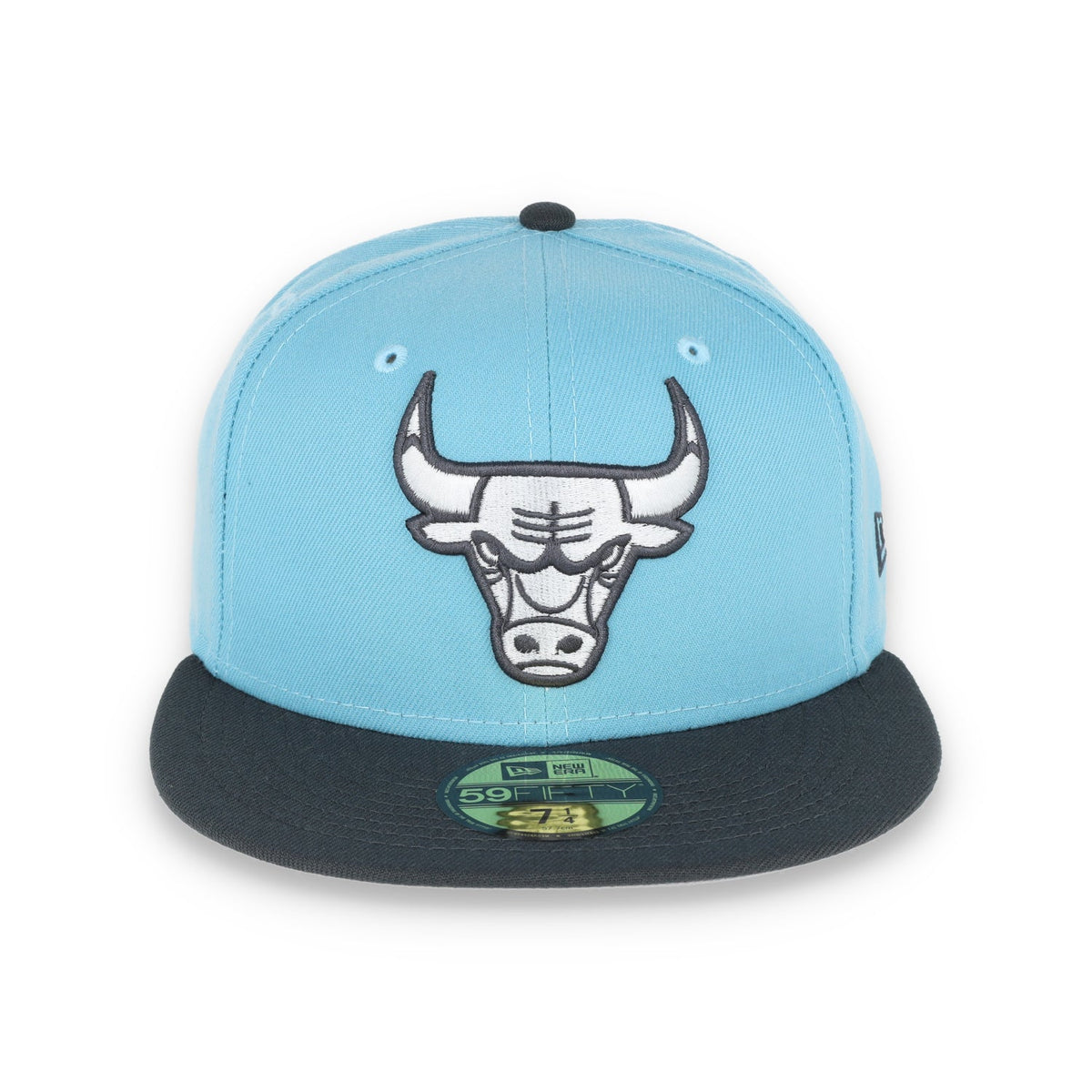 New Era Chicago Bulls Color Pack 2Tone 59Fifty Fitted Hat - Babyblue/Grey product image 2, provided for visual reference and