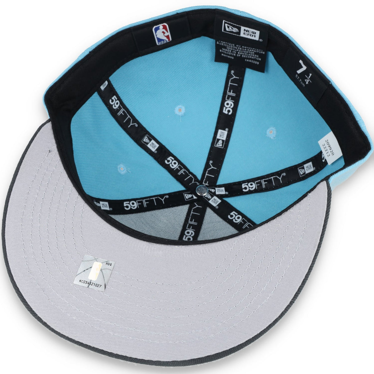 New Era Chicago Bulls Color Pack 2Tone 59Fifty Fitted Hat - Babyblue/Grey product image 7, provided for visual reference and