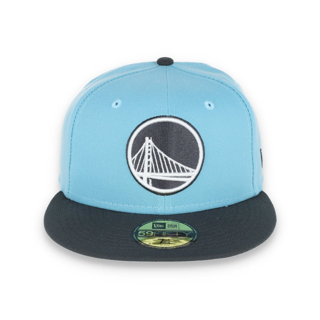 New Era Golden State Warriors Color Pack 2Tone 59Fifty Fitted Hat- Babyblue/Grey product image 1, provided for visual