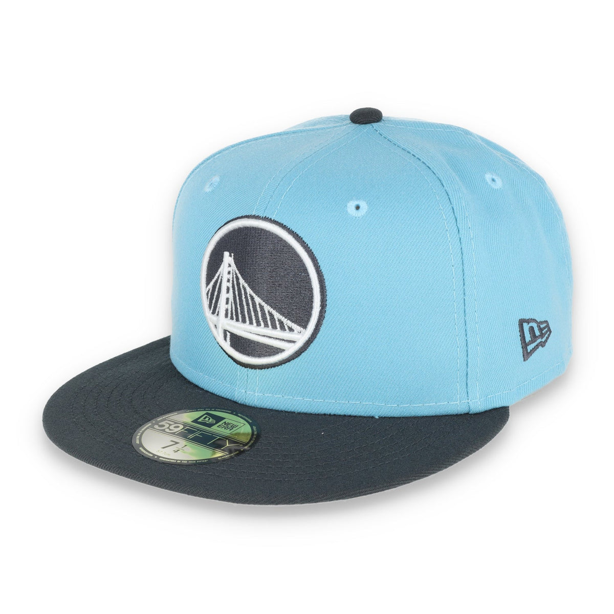 New Era Golden State Warriors Color Pack 2Tone 59Fifty Fitted Hat- Babyblue/Grey product image 3, provided for visual