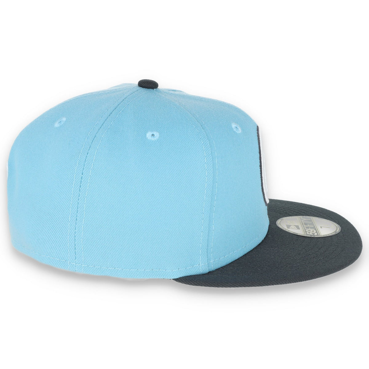 New Era Golden State Warriors Color Pack 2Tone 59Fifty Fitted Hat- Babyblue/Grey product image 5, provided for visual