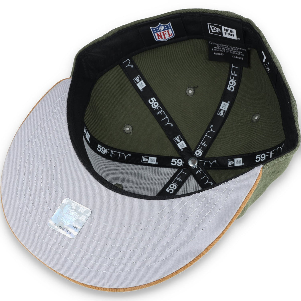 New Era Las Vegas Raiders 59Fifty Color Pack-Olive/Tan product image 7, provided for visual reference and product detail