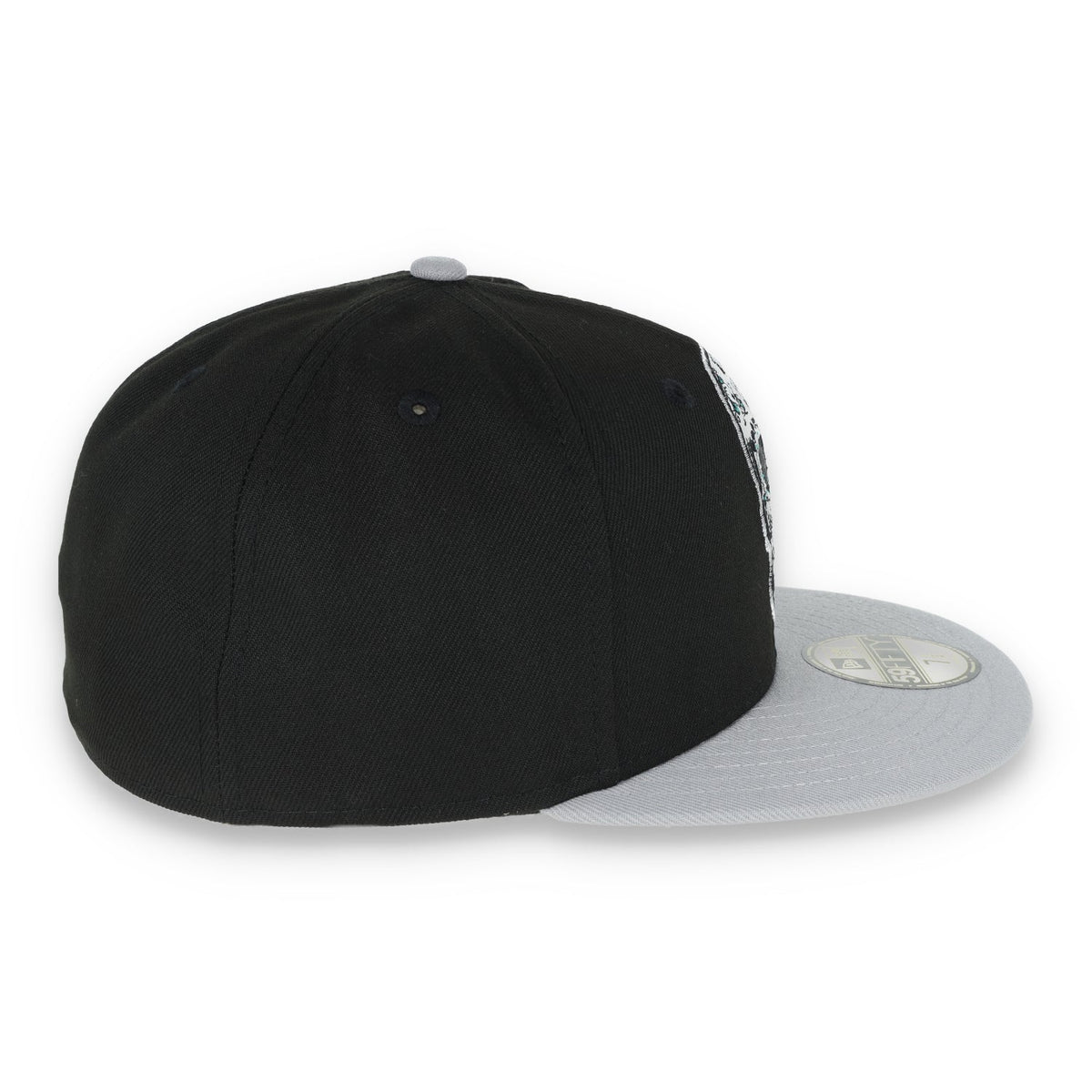 New Era Las Vegas Raiders Sugar Skull 59Fifty Fitted Hat-Black/Grey product image 6, provided for visual reference and