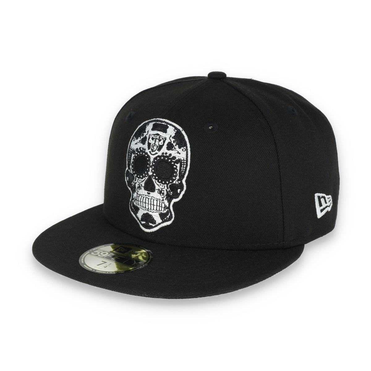 New Era Las Vegas Raiders Sugar Skull 59Fifty Fitted Hat-Black/White product image 3, provided for visual reference and