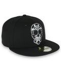 New Era Las Vegas Raiders Sugar Skull 59Fifty Fitted Hat-Black/White product image 1, provided for visual reference and