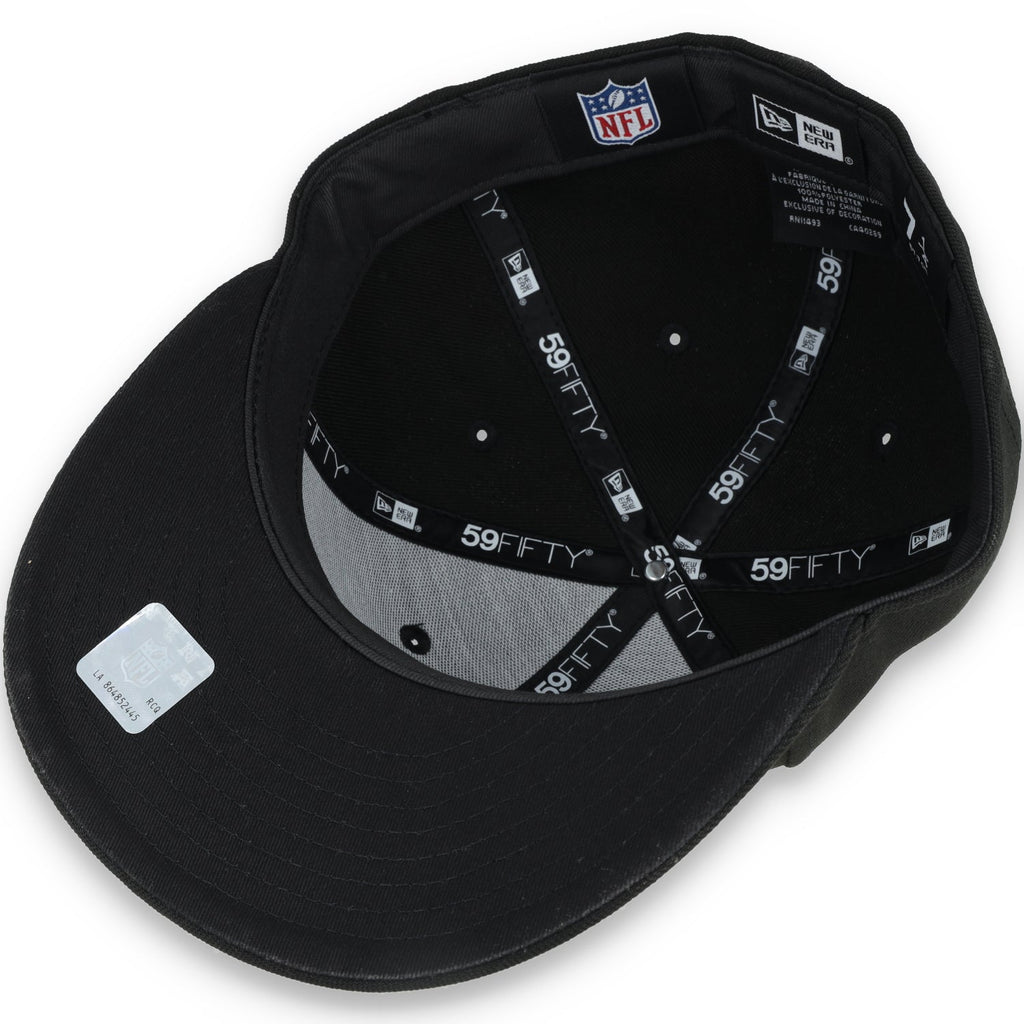 New Era Las Vegas Raiders Sugar Skull 59Fifty Fitted Hat-Black/White product image 7, provided for visual reference and