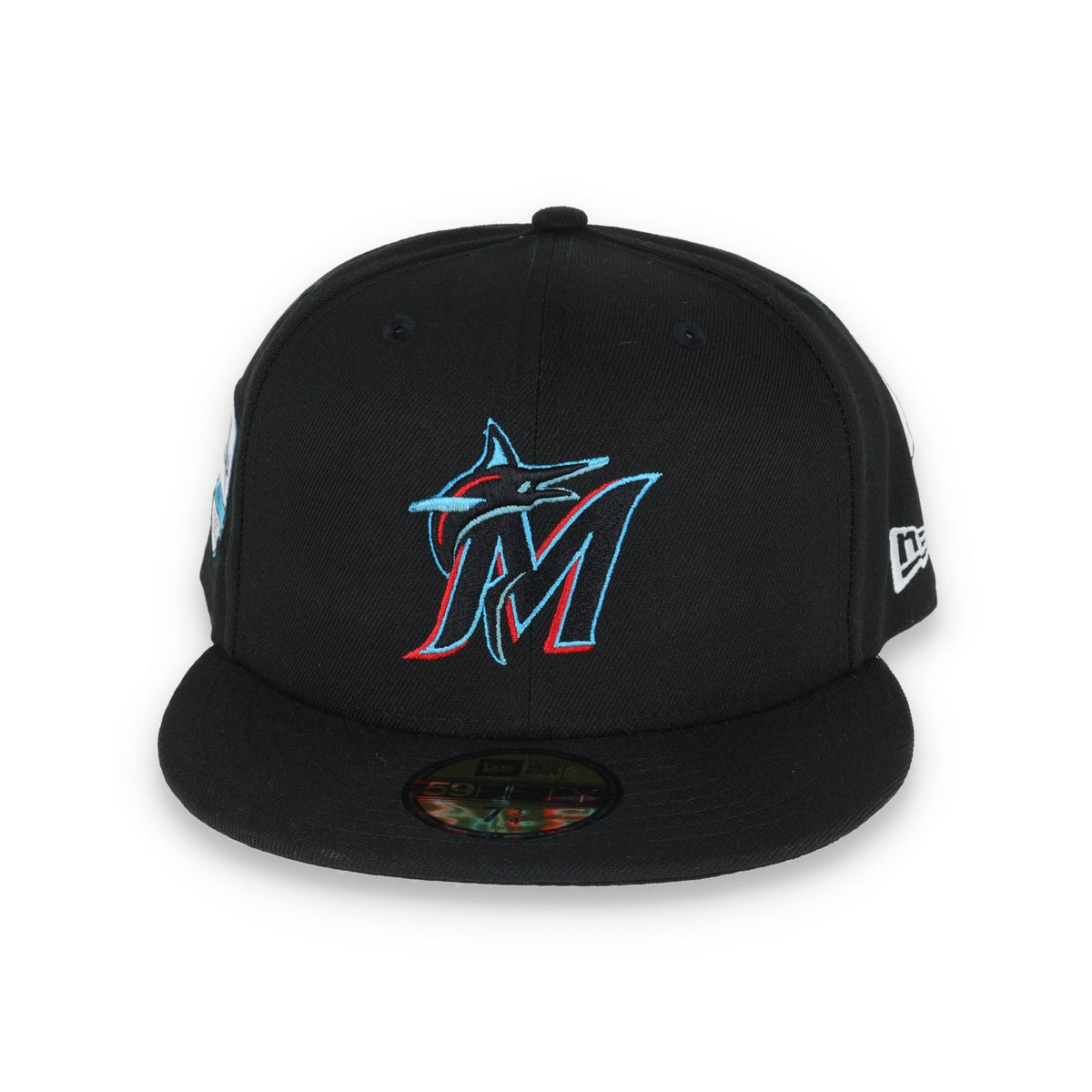 New Era Miami Marlins Inaugural Season Patch 59Fifty Fitted Hat product image 2, provided for visual reference and product