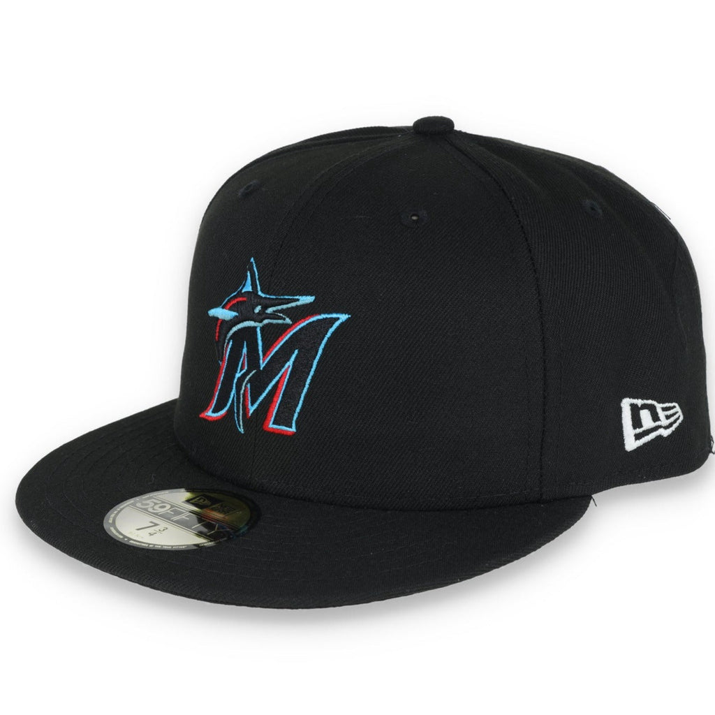 New Era Miami Marlins Inaugural Season Patch 59Fifty Fitted Hat product image 1, provided for visual reference and product