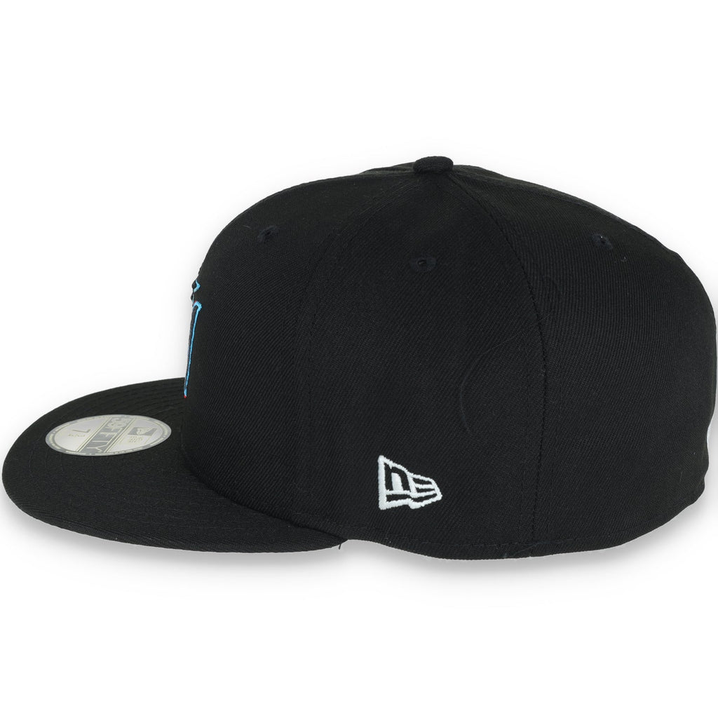 New Era Miami Marlins Inaugural Season Patch 59Fifty Fitted Hat product image 3, provided for visual reference and product