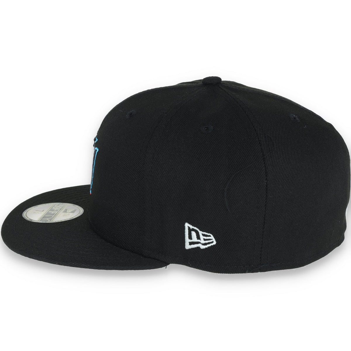 New Era Miami Marlins Inaugural Season Patch 59Fifty Fitted Hat product image 3, provided for visual reference and product