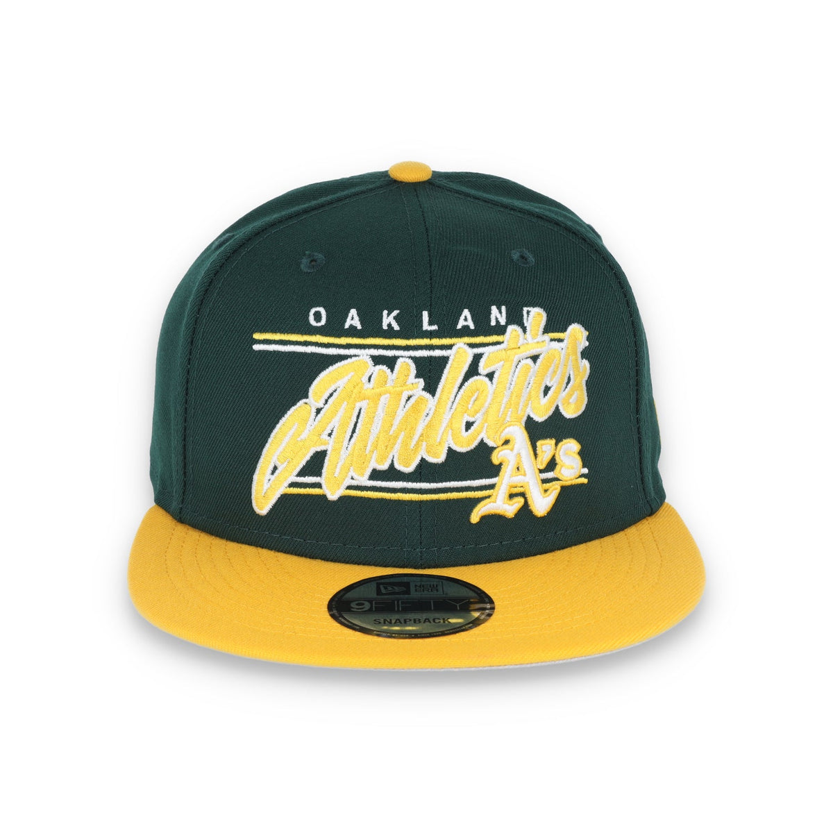 NEW ERA NEW OAKLAND ATHLETICS TEAM SCRIPT 9FIFTY Snapback product image 2, provided for visual reference and product detail