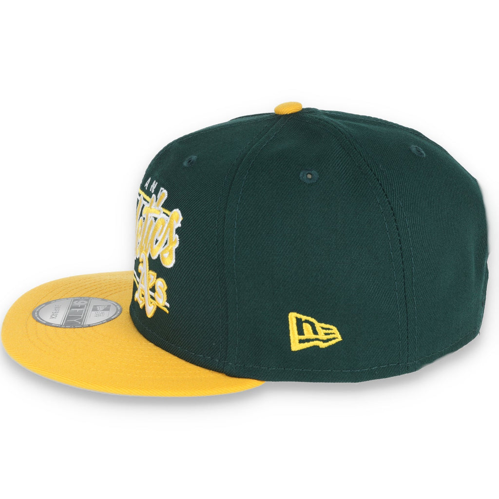 NEW ERA NEW OAKLAND ATHLETICS TEAM SCRIPT 9FIFTY Snapback product image 4, provided for visual reference and product detail