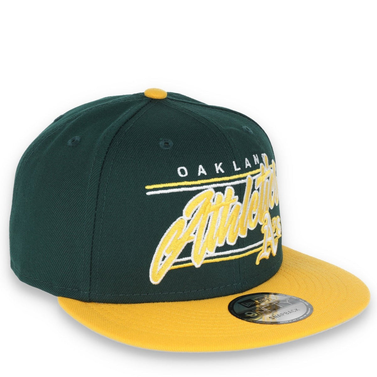NEW ERA NEW OAKLAND ATHLETICS TEAM SCRIPT 9FIFTY Snapback product image 1, provided for visual reference and product detail