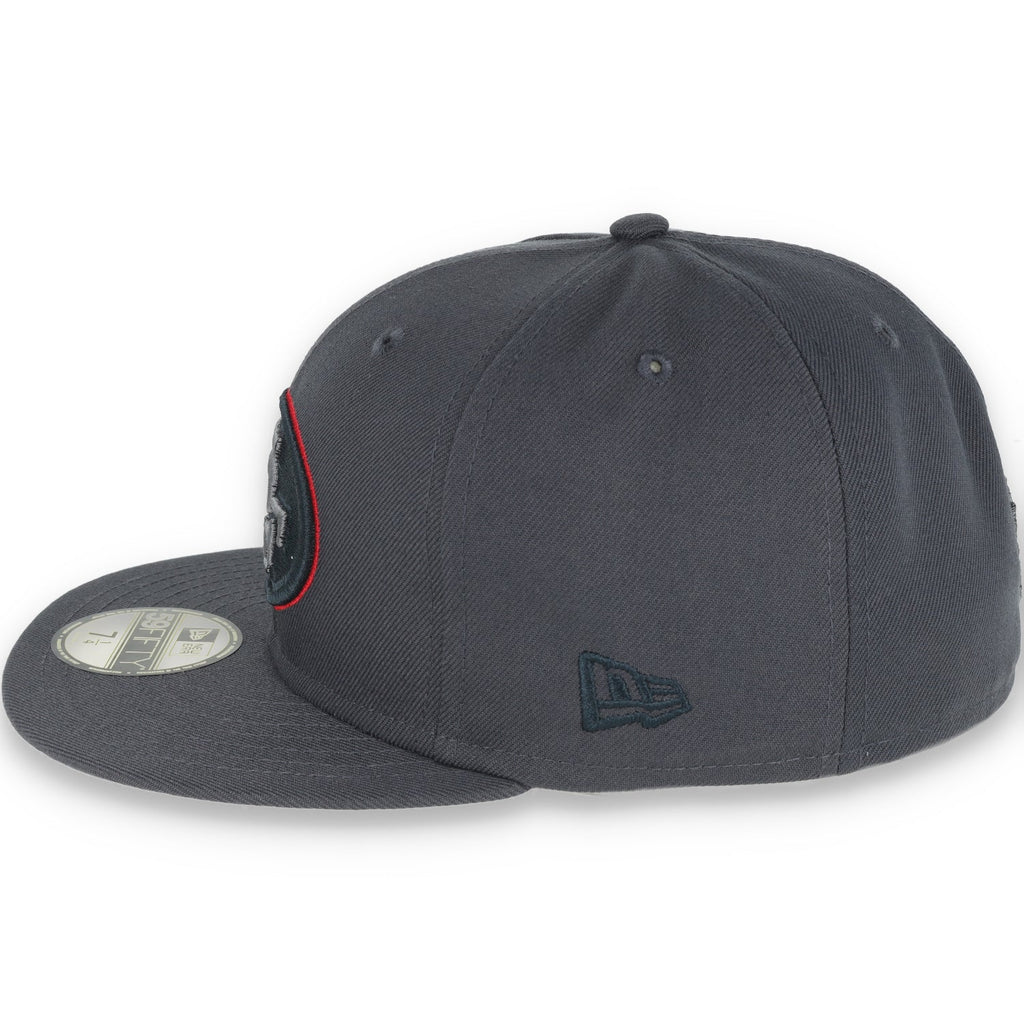 New Era San Francisco 49Ers 1990 Pro Bowl Side Patch Script 59Fifty Fitted Hat-Grey/Red product image 4, provided for visual