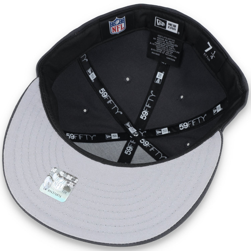 New Era San Francisco 49Ers 1990 Pro Bowl Side Patch Script 59Fifty Fitted Hat-Grey/Red product image 7, provided for visual