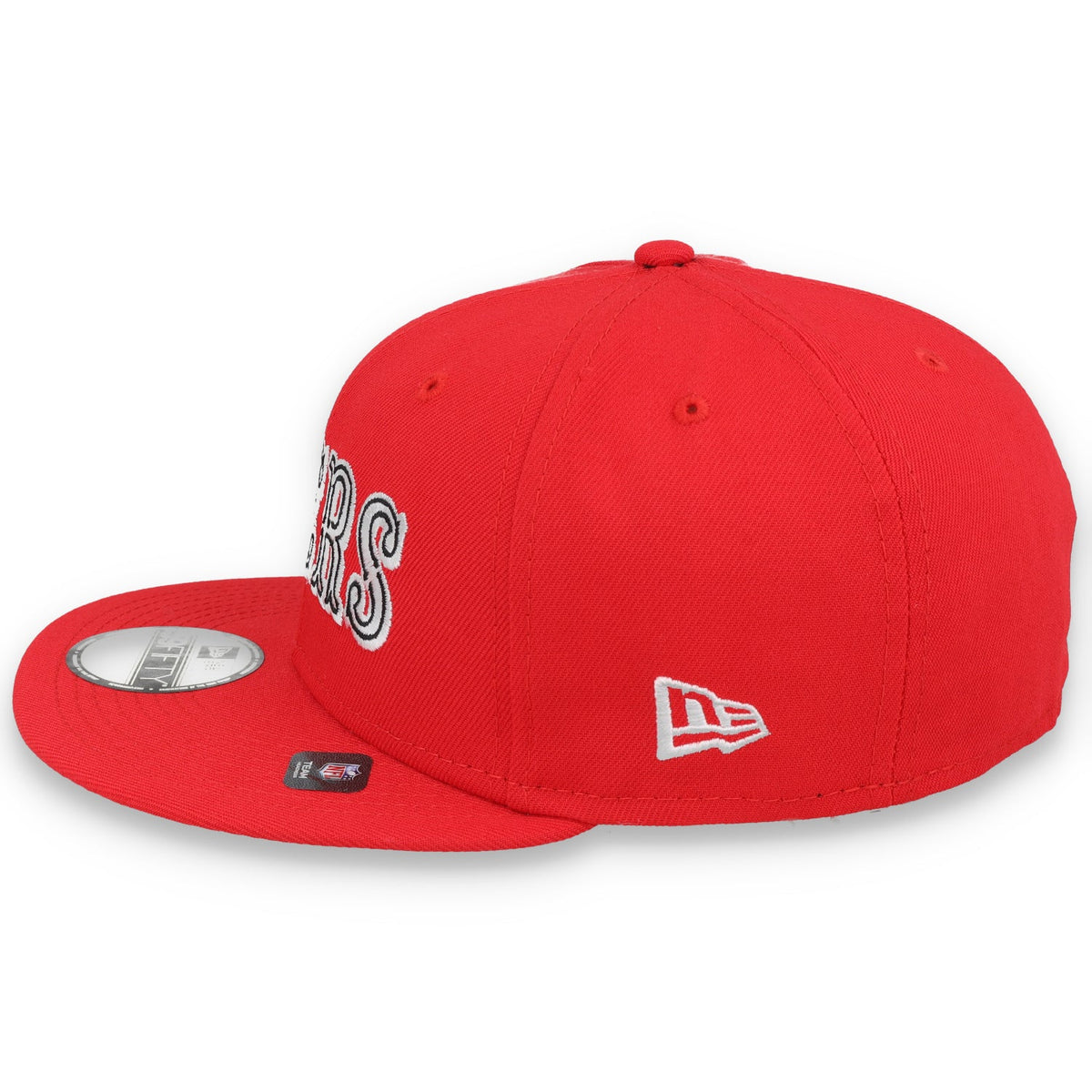 New Era San Francisco 49Ers 40Th Anniversary Side Patch Script 59Fifty Fitted Hat-Red product image 4, provided for visual