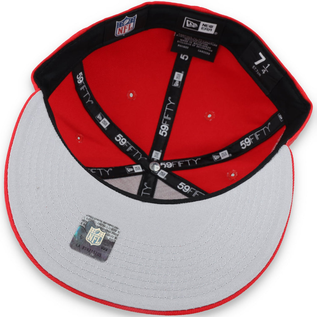 New Era San Francisco 49Ers 40Th Anniversary Side Patch Script 59Fifty Fitted Hat-Red product image 7, provided for visual