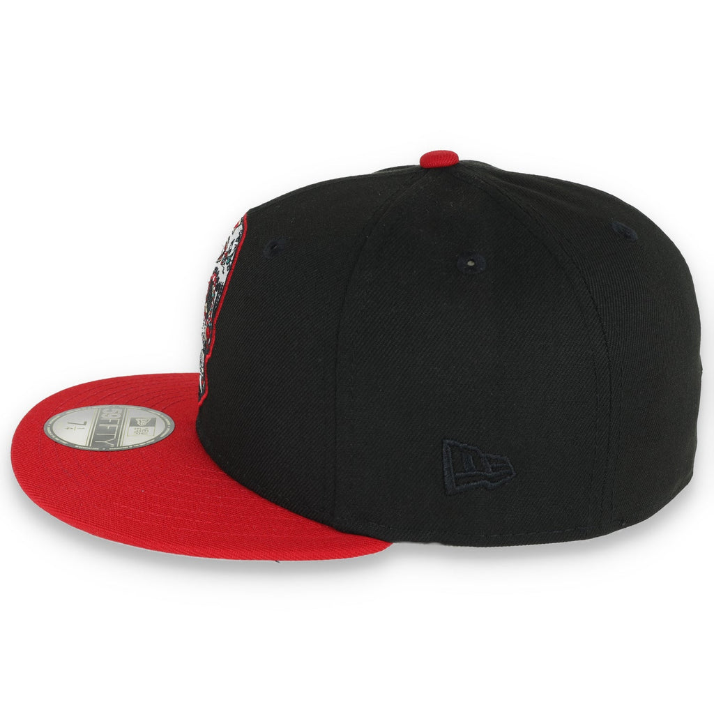 New Era San Francisco 49Ers Sugar Skull 59Fifty Fitted Hat-Black/Scarlet product image 4, provided for visual reference and