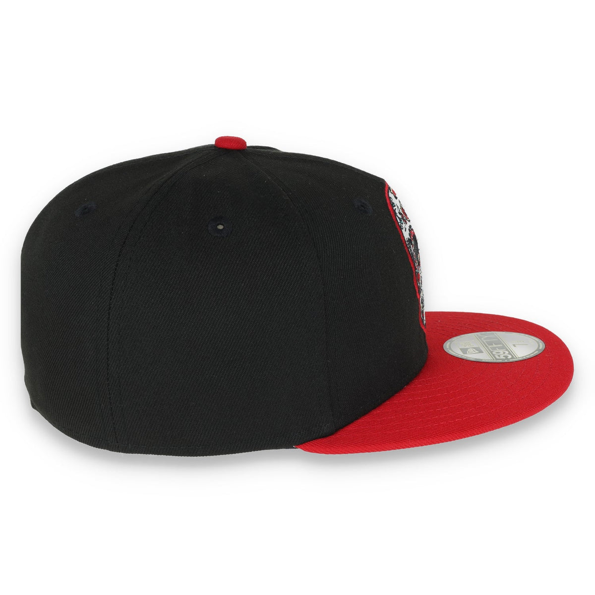 New Era San Francisco 49Ers Sugar Skull 59Fifty Fitted Hat-Black/Scarlet product image 6, provided for visual reference and