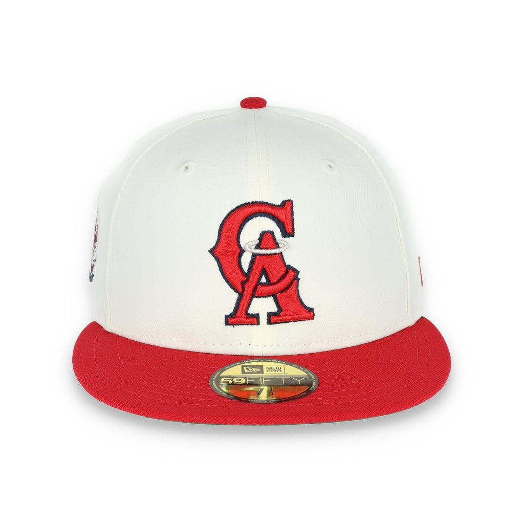 New Era California Angeles 35th Anniversary Patch 59FIFTY Fitted Ivory Hat product image 3, provided for visual reference