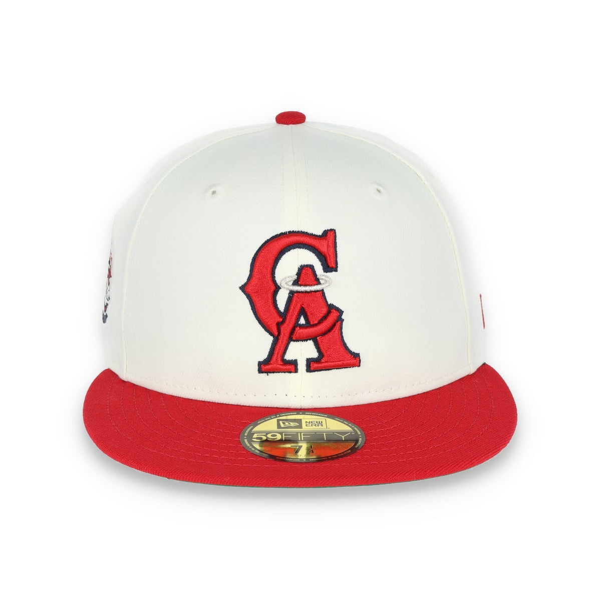 New Era California Angeles 35th Anniversary Patch 59FIFTY Fitted Ivory Hat product image 3, provided for visual reference