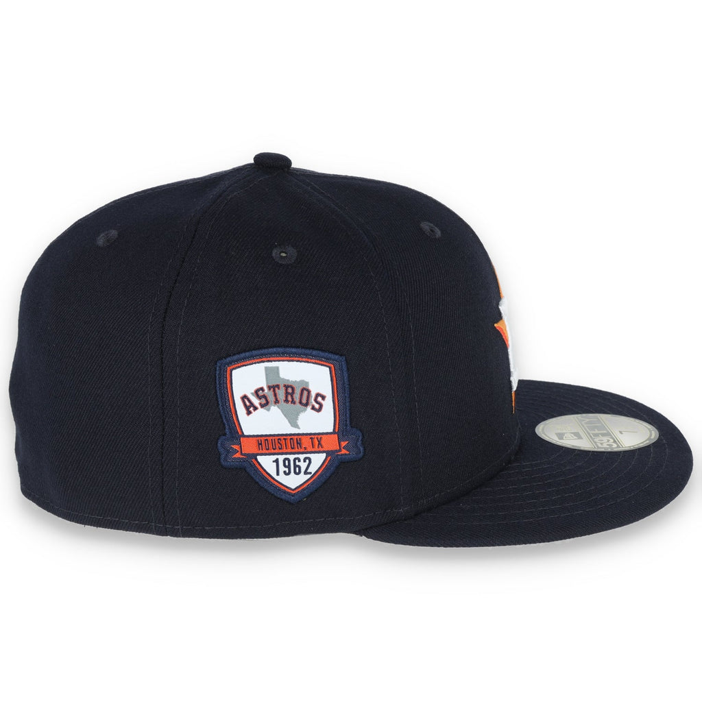 New Era Houston Astros Inaugural Season Patch 59Fifty Fitted Hat product image 4, provided for visual reference and product