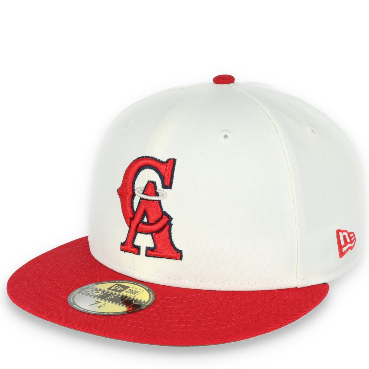New Era California Angeles 35th Anniversary Patch 59FIFTY Fitted Ivory Hat product image 2, provided for visual reference