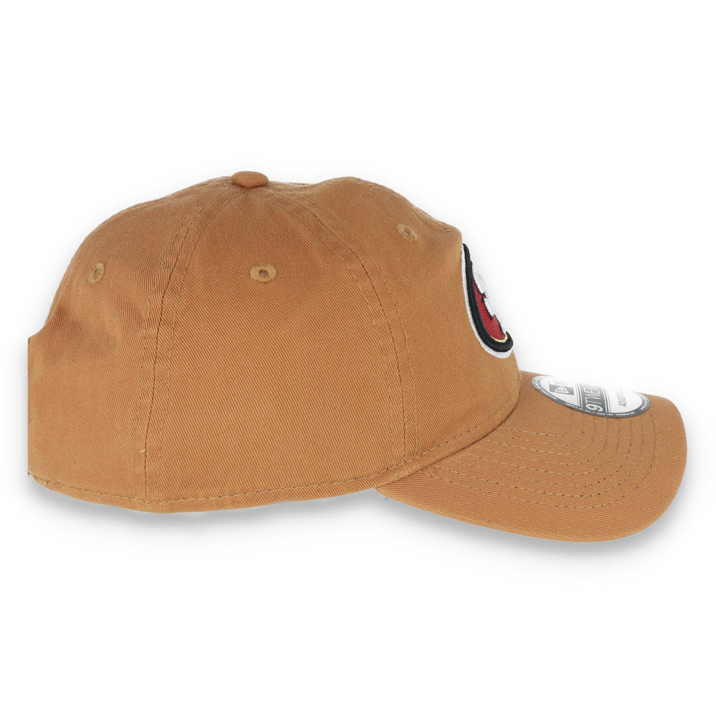 New Era San Francisco 49ers Core Classic 2.0 9TWENTY Adjustable Hat-Khaki product image 6, provided for visual reference and