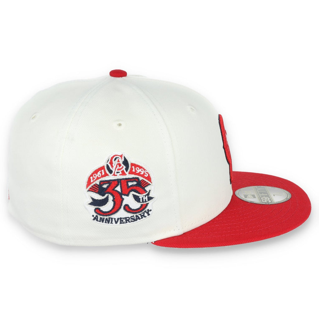 New Era California Angeles 35th Anniversary Patch 59FIFTY Fitted Ivory Hat product image 4, provided for visual reference