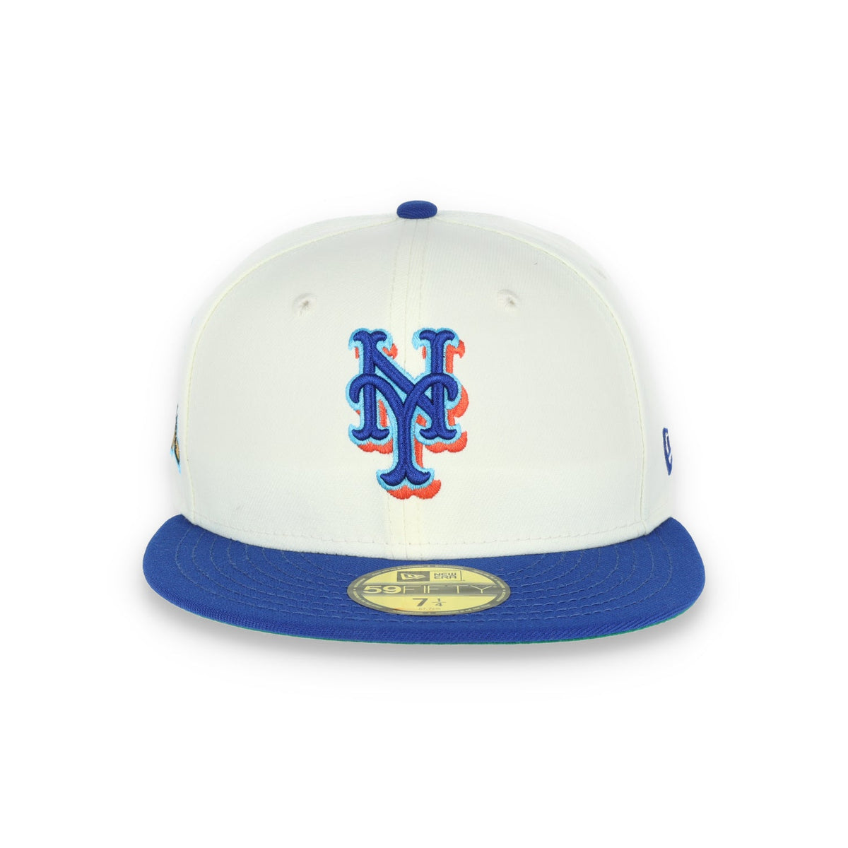 New Era New York Mets 40th Anniversary Patch 59FIFTY Fitted Ivory Hat product image 2, provided for visual reference and