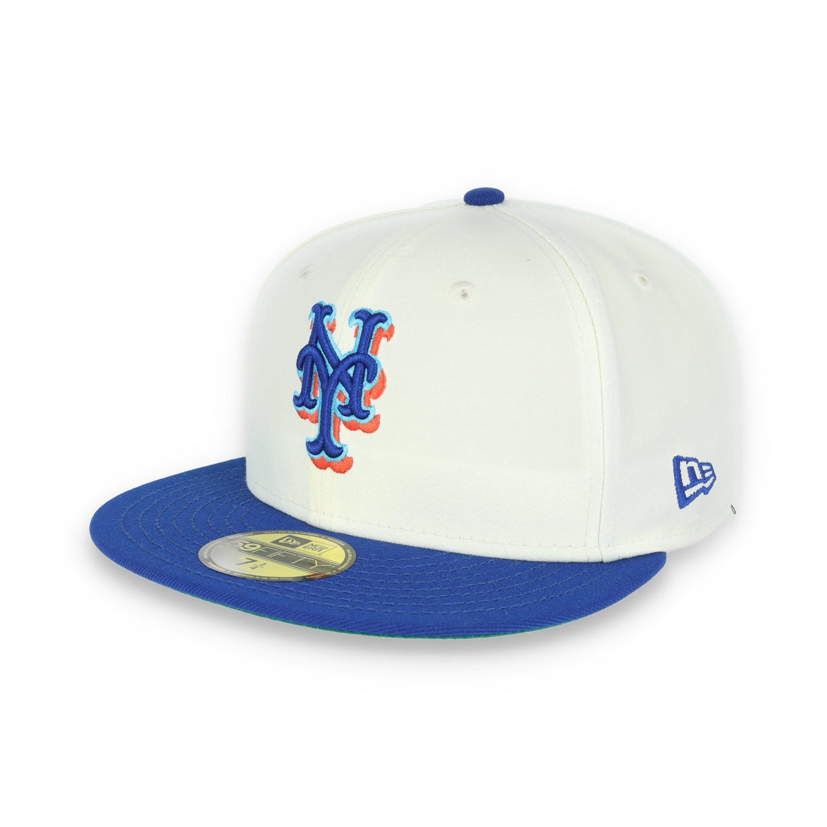New Era New York Mets 40th Anniversary Patch 59FIFTY Fitted Ivory Hat product image 5, provided for visual reference and