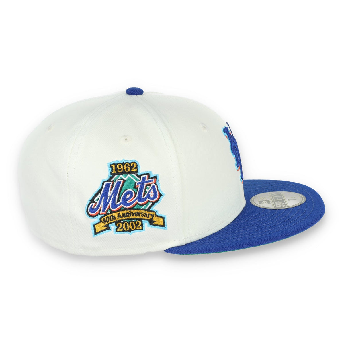New Era New York Mets 40th Anniversary Patch 59FIFTY Fitted Ivory Hat product image 8, provided for visual reference and
