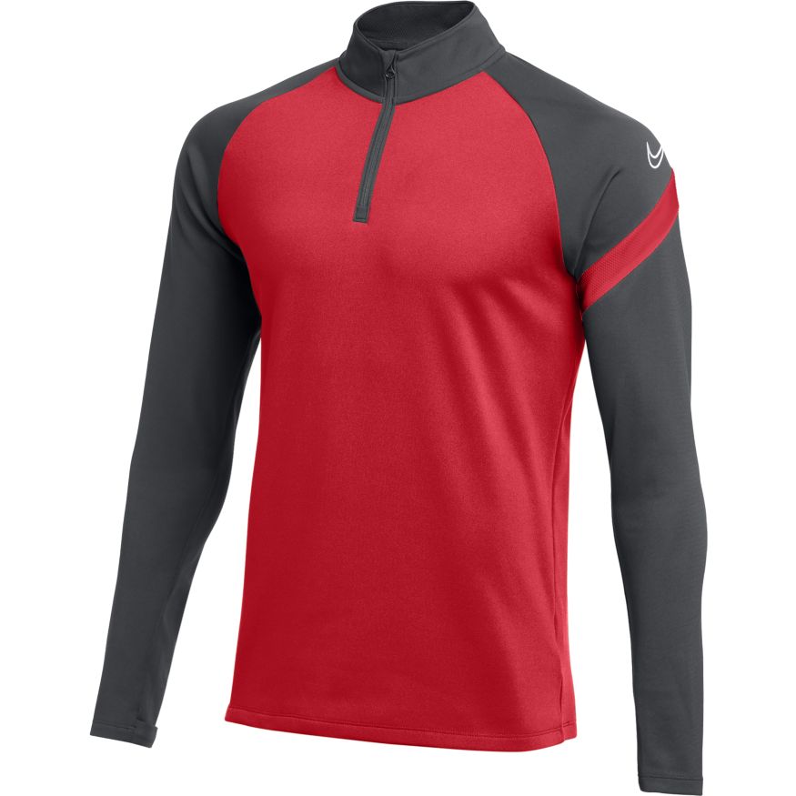 Nike Academy Dri-Fit Drill Top-Red/Anthracite/White product image 1, provided for visual reference and product detail review