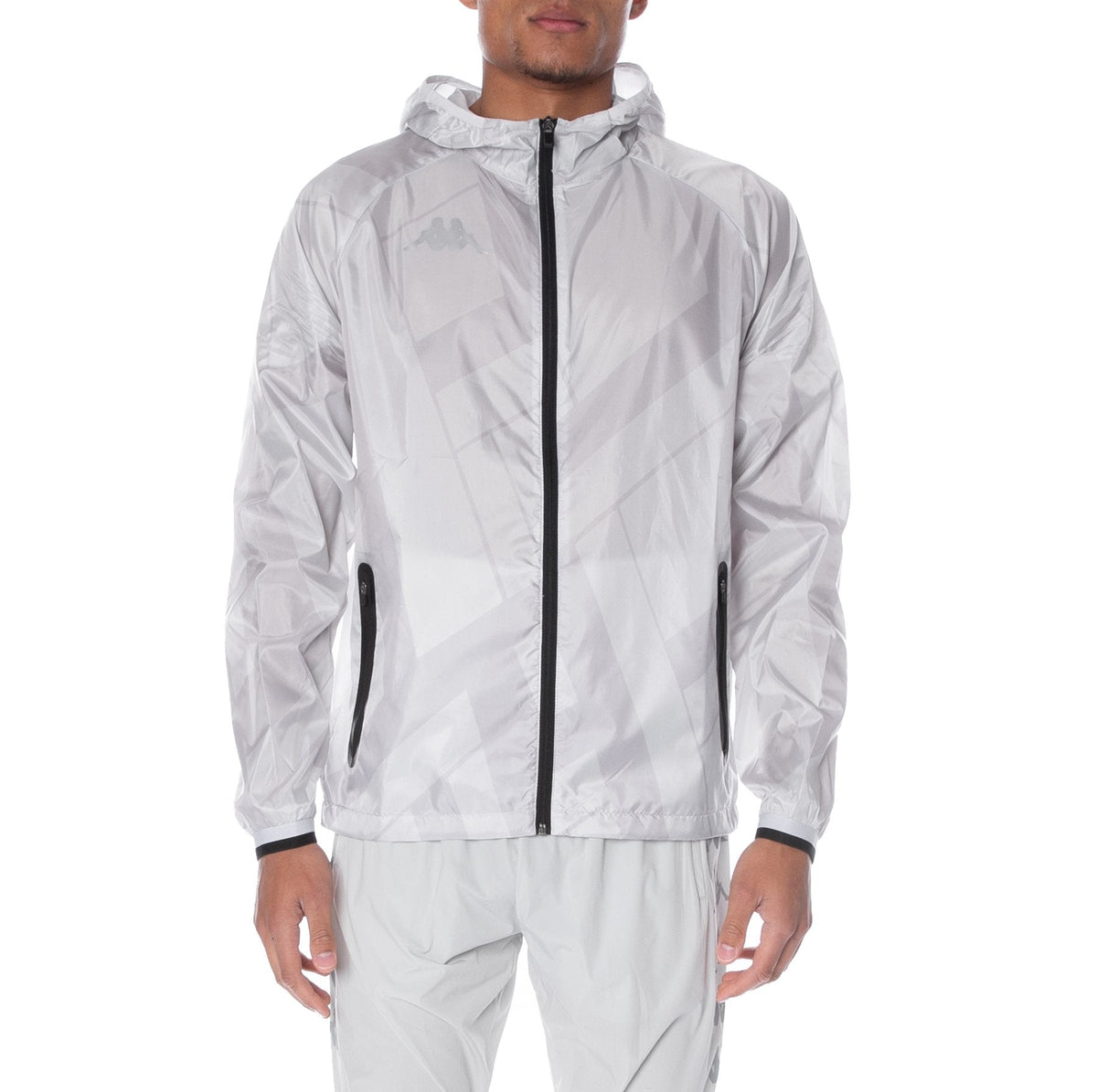 Kappa Kombat Bimy Active Jacket- Grey product image 1, provided for visual reference and product detail review