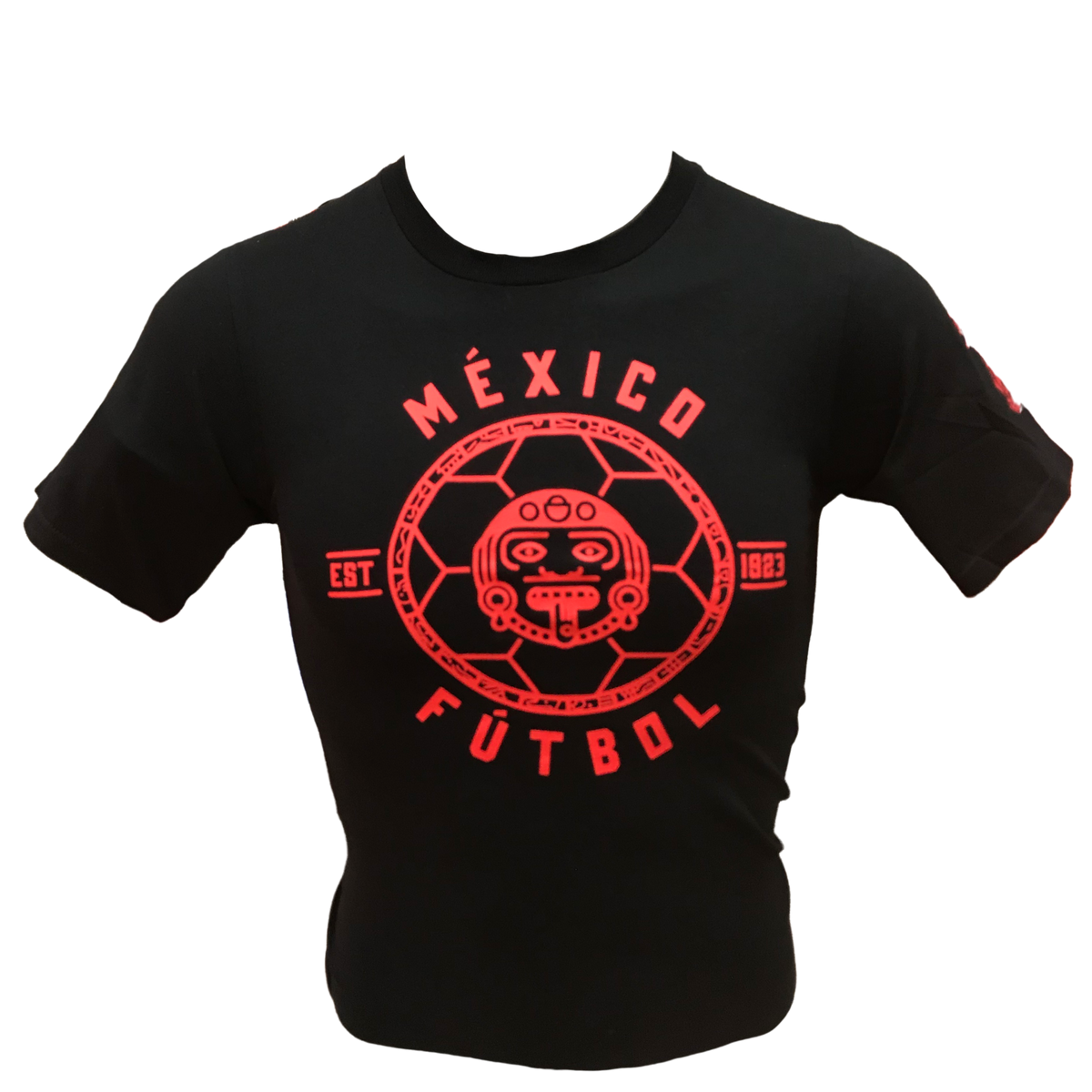 Adidas Mexico Linear Icon Est. T-Shirt-Black/Red product image 2, provided for visual reference and product detail review