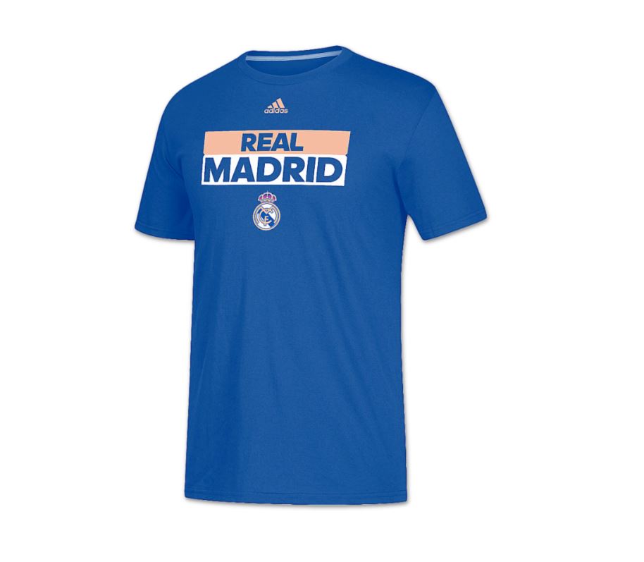 ADIDAS REAL MADRID SS THE GO-TO T-Shirt -ROYAL product image 1, provided for visual reference and product detail review