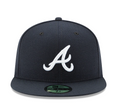 Atlanta Braves New Era Road Authentic Collection 59Fifty Fitted-On-Field Collection -Blue/White product image 1, provided