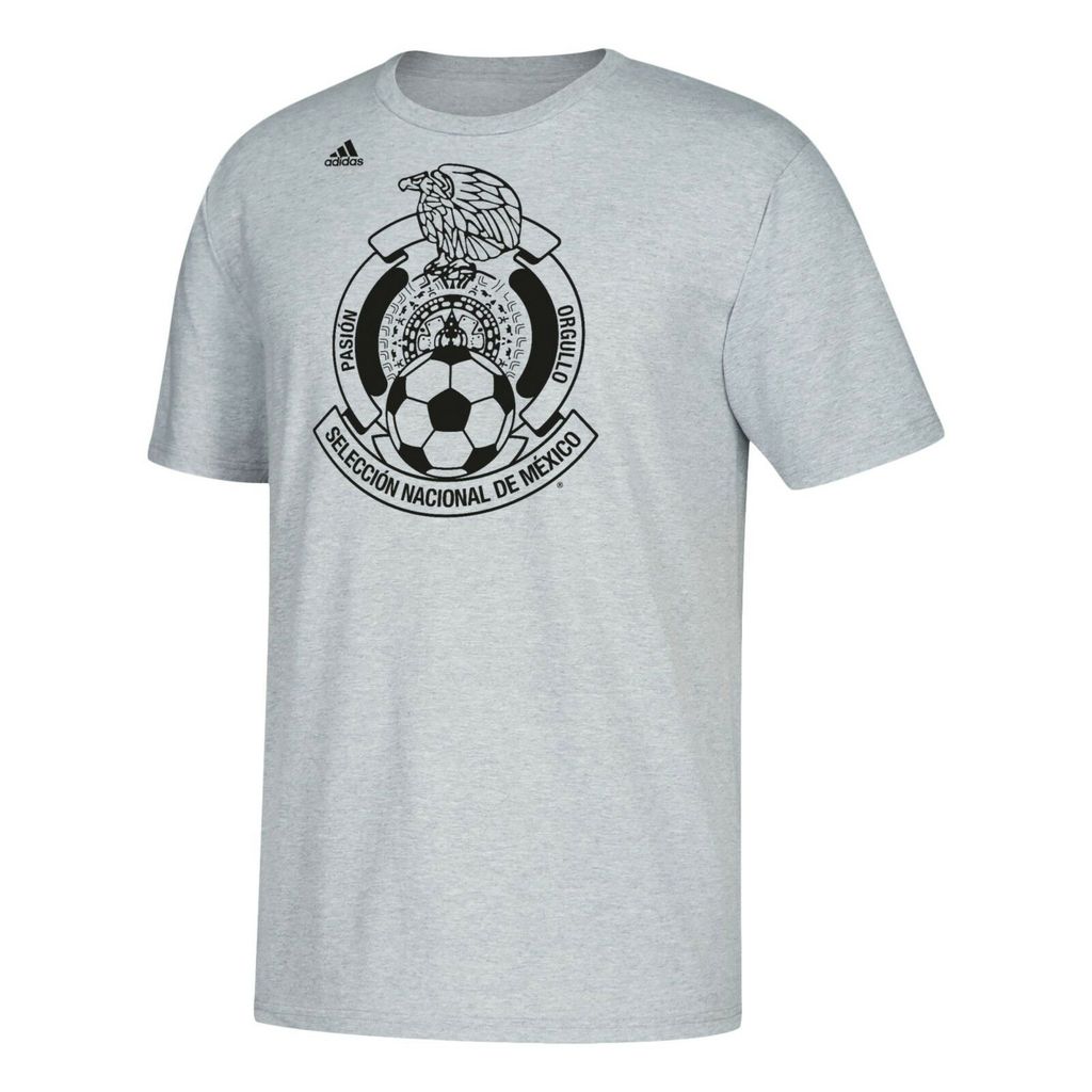 Adidas Mexico National Football Team Logo-Heatherd Grey product image 1, provided for visual reference and product detail