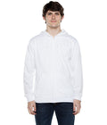 Beach Jersey Zip Hoodie 4.5 Oz-White product image 1, provided for visual reference and product detail review