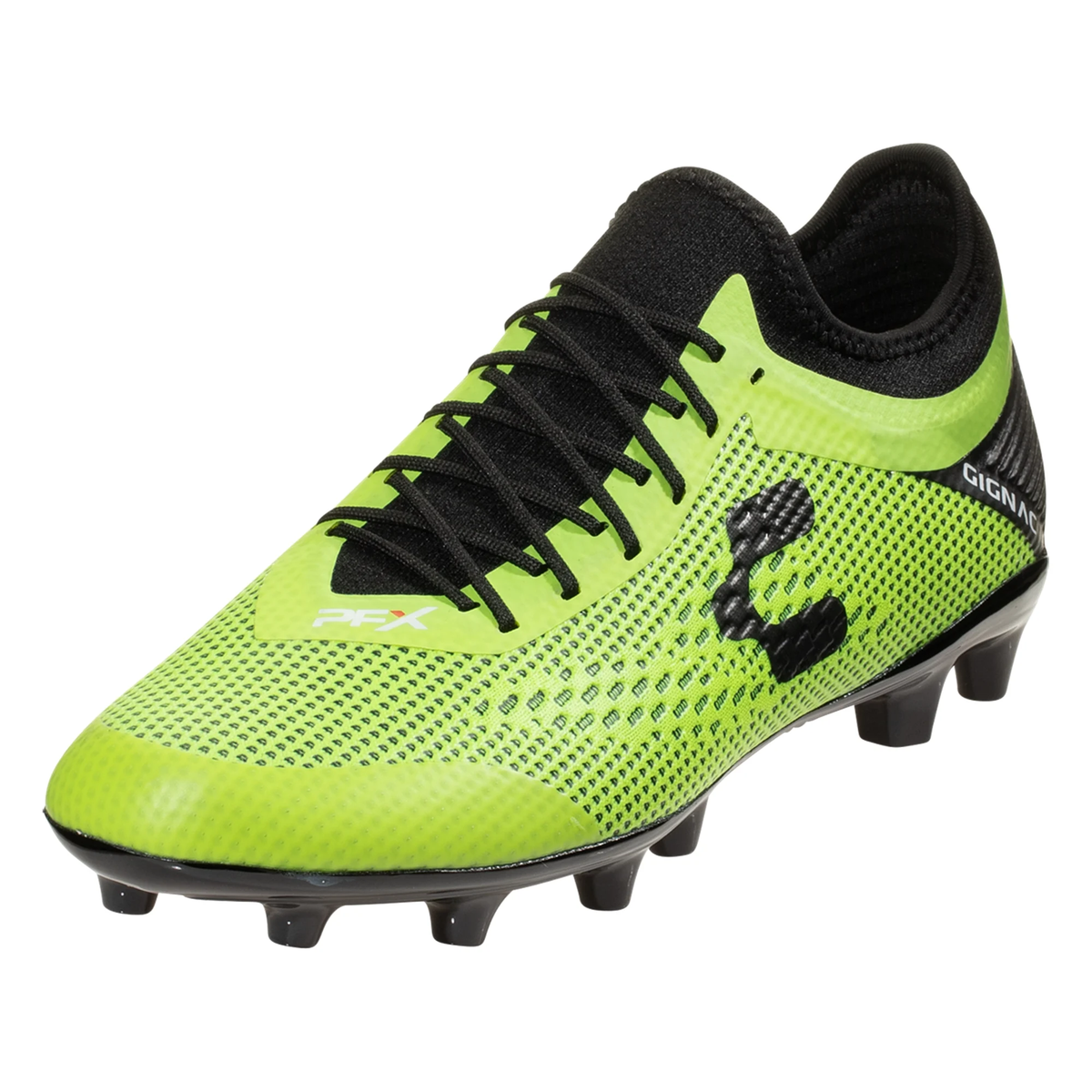 Charly PFX Gignac FG Soccer Cleat - Neon Yellow product image 3, provided for visual reference and product detail review