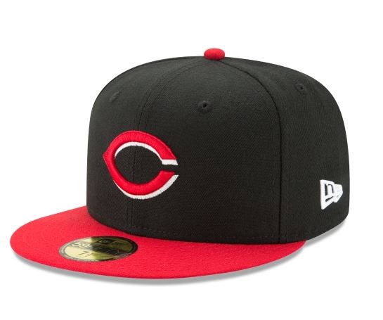 Cincinnati Reds New Era Alternative Authentic Collection 59Fifty Fitted-On-Field Collection-Black/Red product image 1,