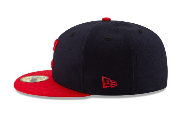 Cleveland Indians New Era Home Authentic Collection 59Fifty Fitted-On-Field Collection-Navy/Red product image 5, provided