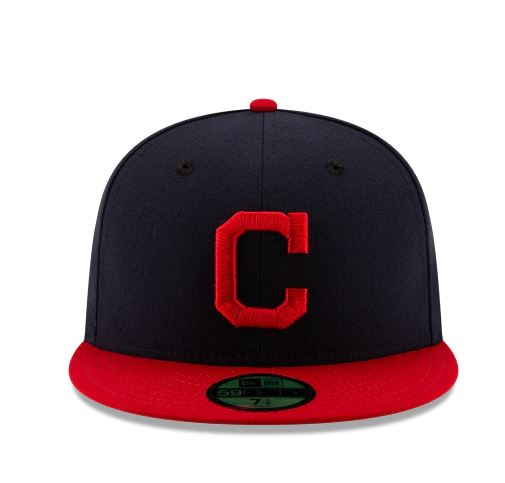 Cleveland Indians New Era Home Authentic Collection 59Fifty Fitted-On-Field Collection-Navy/Red product image 2, provided